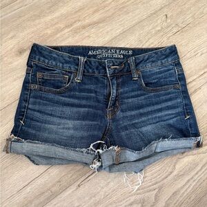 American Eagle Outfitters Dark Blue Shortie Shorts